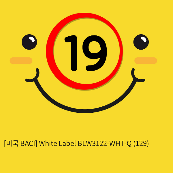 [미국 BACI] White Label BLW3122-WHT-Q (129)