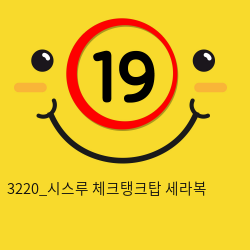 3220_시스루 체크탱크탑 세라복